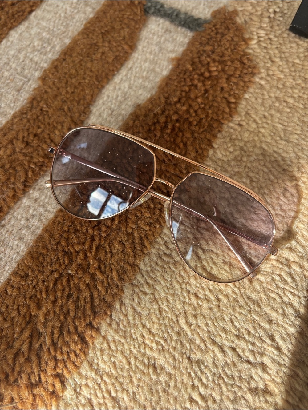Marc Jacob’s Classic Rose Gold Aviator Sunglasses - Women